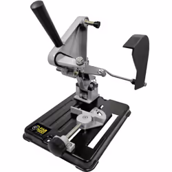 Support meuleuse d'angle 115-125mm pour tronçonnage stationnaire en série, table acier (205x255mm), bras de support et descen ...