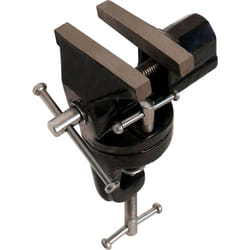 Etau agrafe 70 mm en fonte à base rotative 360°