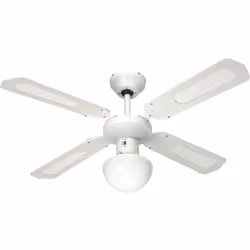 Farelek - Ventilateur de plafond bali Blanc 50W Ø107cm