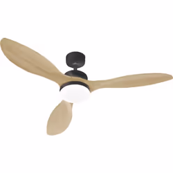 Farelek - oklahoma Noir - Ventilateur de plafond Ø132cm 55W + éclairage led