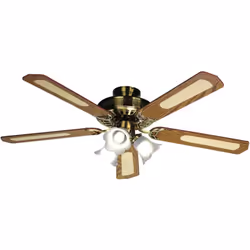 Description générale FARELEK Baléares est un ventilateur de plafond réversible de 132 cm de diamètre, conçu avec 5 pales en n ...