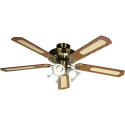 Farelek - Ventilateur de plafond baleares Bois 60W Ø132cm