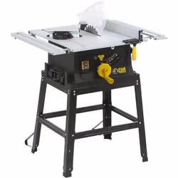 Scie de table de 1800W Lame Ø250mm alésage 30mm 36 dents TCT (pastilles carbure de tungstène) - Piètement métal haute stabili ...