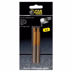 2 poinçons pour grignoteuse FARTOOLS - GT 600 - Découpe tous types de métaux - Marron