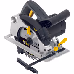Scie circulaire 1200W Ø185mm - Lame TCT (pastilles de carbure de tungstène), 36 dents, alésage 20mm - Vitesse de 5000tr/min - ...