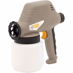 Pistolet à peinture de 120W - Volume de cuve à 0,8L et un débit de 300ml/min - Viscosité max 30 DIN/S - Réglage du débit - Li ...
