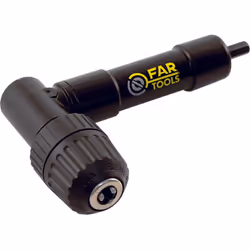 Adaptateur pour perçage vissage angulaire 90°, mandrin auto-serrant sans clef 1,5 - 10mm, compatible avec forets bois et méta ...