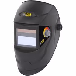 Masque de soudeur automatique DIN13 (9 > 13) 42,5x92,5mm + visière de rechange, Réglage DIN par molette, filtre à cristaux li ...