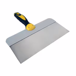Couteau a enduire en inox - Largeur : 30 cm - Pour enduire facilement les bandes de plâtre - Fourni avec des embouts de vissa ...