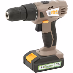 Perceuse à percussion/visseuse sans fil 18V, 2 batteries lithium-ion 1,3Ah - 2 vitesses mécaniques variables 0 à 350tr/min et ...