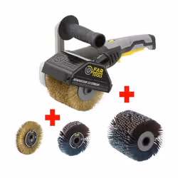 Pour décaper, dégriser, décrasser du bois et du métal, sur des surfaces planes ou complexes, y compris dans les rainures ou a ...