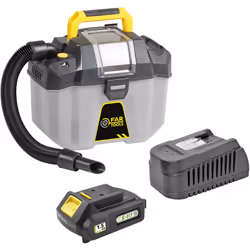 KIT XF-VACUUM Aspirateur à eau & poussières 10L sans fil 18V BRUSHLESS - Avec 2 puissances de succion 11 et 16Kpa et fonction ...