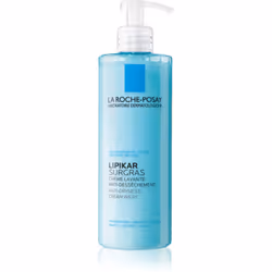 La crѐme de douche La Roche-Posay Lipikar Surgras élimine en douceur les impuretés