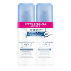 Vichy Déodorant Minéral 48H Lot de 2 x 125 ml