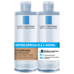 La Roche-Posay Tolériane Eau Micellaire Lot de 2 x 400 ml