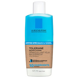 La Roche-Posay Respectissime Démaquillant Yeux Waterproof Lot de 2 x 125 ml