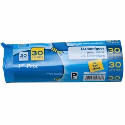 ELBE - 20 Sacs poubelle 30L