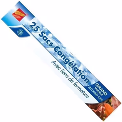 ELBE - 25 Sacs congélation grand modèle 30x45cm