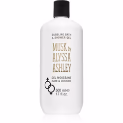 Alyssa Ashley Musk Bath & Shower Gel 500 ml, Gel douche, 500 ml, Adultes, Unisexe, Corps, Tous types de peau