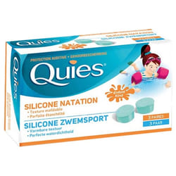 Quies Protection Auditive en Silicone Natation Enfant 3 Paires
