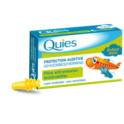 Quies 2388497 bouchon d'oreille anti-bruit Bouchons d'oreilles réutilisables Jaune 2 pièce(s)