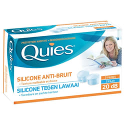 Quies Protection Auditive Silicone Anti-Bruit 3 Paires