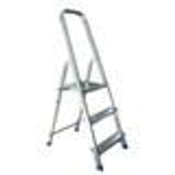 Escabeau - Escabeaux et marchepieds - 3 marches - Aluminium - Charge max 150 kg - Pliant