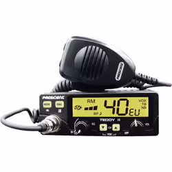 POSTE CB PRESIDENT TEDDY 40 CANAUX AM/FM Communication et Securite Active Partagez vos infos avec votre President CB radio Co ...