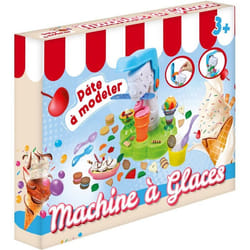 Pâte à modeler - Fabrique de glace - 4 pots de couleurs - Machine à glace - Pour enfants dès 3 ans