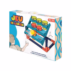 Mets à l'épreuve ta précision et ta dextérité avec ce jeu de lancer ! Place les gobelets sur les supports et tente de lancer ...