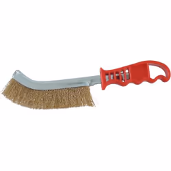 Découvrez la Brosse Métallique Demi-Lune 'Speed' Fil 0.30 Acier Laitonné, un outil indispensable pour les professionnels et d ...