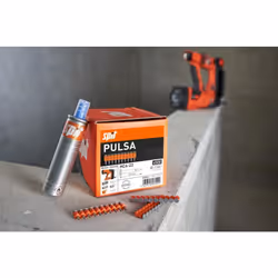 ITW HC6 57mm, Clous Spit Pulsa, Clous spéciaux, incl. 1 cartouche de gaz, 500 pcs clous 57mm (057702) Forces Clou spécial pou ...