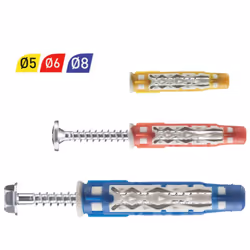 La cheville COLORTECH de Spit se distingue par sa conception bi-matière unique et brevetée, offrant une performance de fixati ...