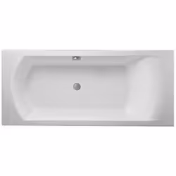 Description générale Cette baignoire en acrylique allie confort et design moderne. Avec ses flancs droits, elle apporte une t ...