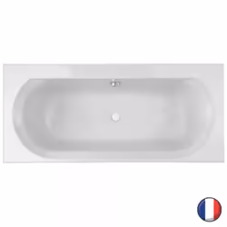 Description générale Cette baignoire ovale en acrylique offre un design élégant et fonctionnel, parfait pour un bain à deux.  ...