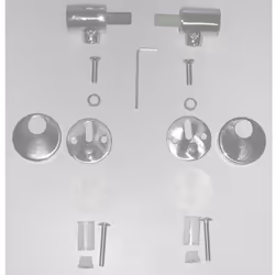 Jeu de charnières valable pour les sièges de toilettes Jacob Delafon d'origine avec abaissement du siège coussiné. *Ove abais ...