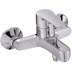 Mitigeur bain douche July Chromé Inverseur automatique Bague limiteur de température, limiteur de débit Clapet anti retour su ...