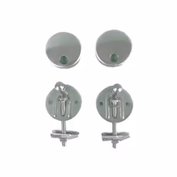 Ensemble de ferrures ETA104-CP pour siège abattant Odeon Up BTW de Jacob Delafon Kit de fixation valable pour les abattants O ...