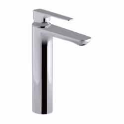 Caractéristiques du mitigeur lavabo modèle haut Aleo+ Jacob Delafon Installation type monotrou Bague-limiteur de température ...