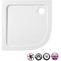 Jacob Delafon - Receveur de douche antidérapant 100 x 80 Flight quart de rond angle à droite