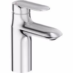 Monomando de lavabo con desagüe automático. AHORRO DE AGUA: Caudal 5 l/min. Con flexibles de alimentación, aireador anti-calc ...