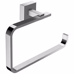 Anneau porte-serviettes Moderne 26 cm Chrome