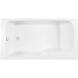 Baignoire bain douche Jacob Delafon Malice, version gauche Blanc brillant 160 x 85