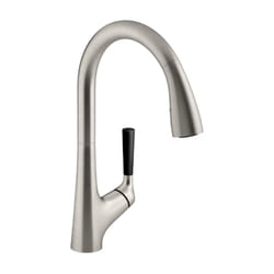 Jacob Delafon - Mitigeur cuisine Malleco détection automatique Bec haut inox brossé douchette extractible