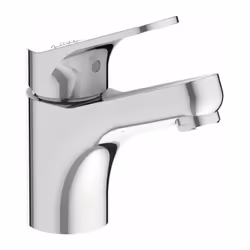 Mitigeur de lavabo chromé avec vidage Gamme Brice C3 Bec fixe avec mousseur 11 L/min Fixation sur lavabo Raccordement F 3/8' ...