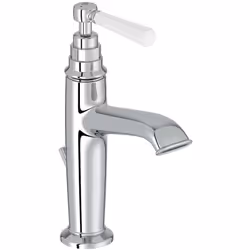 Description générale Le mitigeur lavabo Cléo 1889 E24307-CP allie un style rétro avec une poignée en céramique facettée qui j ...