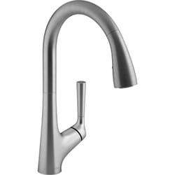 Mitigeur cuisine Jacob Delafon Forte Bec douchette extractible en inox brossé