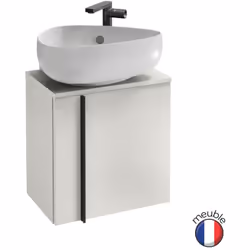Retrouvez votre lot meuble sous vasque WC et votre vasque à poser Nouvelle Vague de la marque française Jacob Delafon. Votre  ...