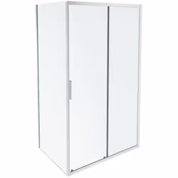 Pack paroi de douche JACOB DELAFON L'Ingénieuse en angle réversible. Grâce à son verre trempé et le pack porte coulissante l' ...