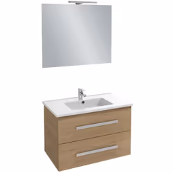 Avantages du lot meuble vasque JACOB DELAFON Ola Up avec miroir et spot Espace : Grande capacité de rangement dans votre meub ...